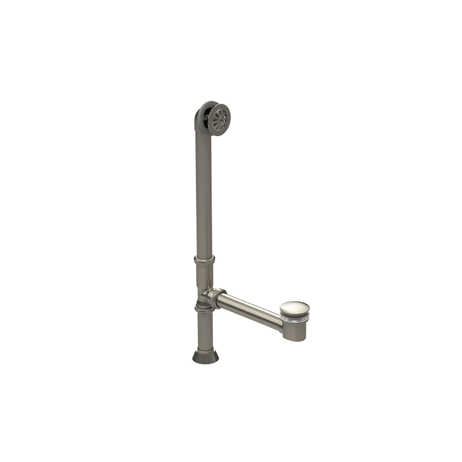 STILL NASTYページ Decorative waste and overflow brushed nickel